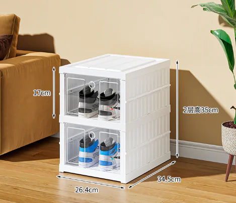 Foldable Multi-Layer Shoe Storage Box (One Set)