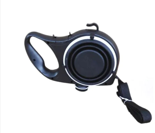 Essential Leash with Built-in Water Bottle for Pets