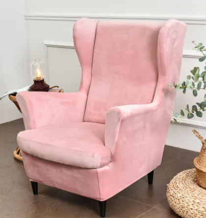 IKEA STRANDMON Wing Chair Velvet Cover Set