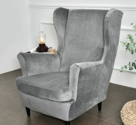 IKEA STRANDMON Wing Chair Velvet Cover Set