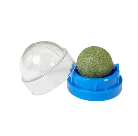Catnip Spin Ball for Cats - Teeth Cleaning Toy (One Piece)
