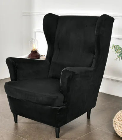 IKEA STRANDMON Wing Chair Velvet Cover Set