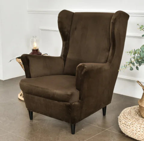 IKEA STRANDMON Wing Chair Velvet Cover Set