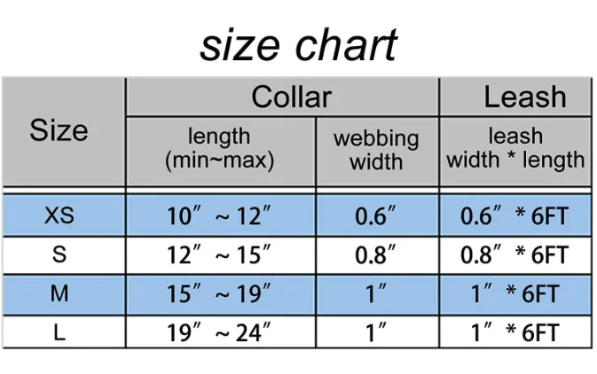 Reflective Sky Adjustable Dog Collar (One)