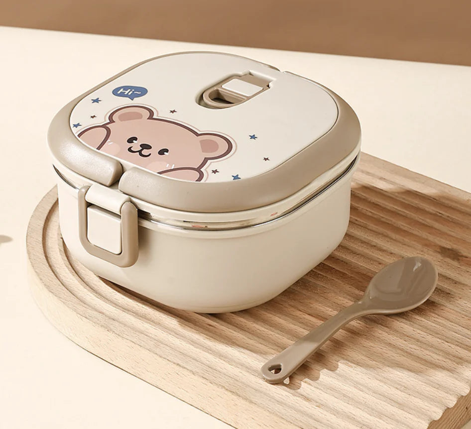Bento Bear 304 Stainless Steel Insulated Lunch Box