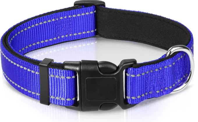 Reflective Sky Adjustable Dog Collar (One)