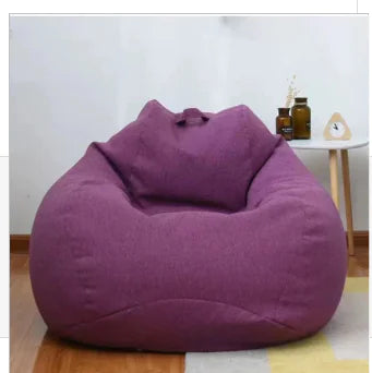 Beanbag Chair Cover - Cotton Lazy Sofa Cover (One Piece)