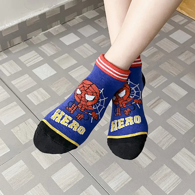 Wholesale Spider-Man and Iron Man Socks for Kids