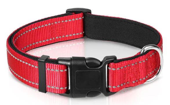 Reflective Sky Adjustable Dog Collar (One)