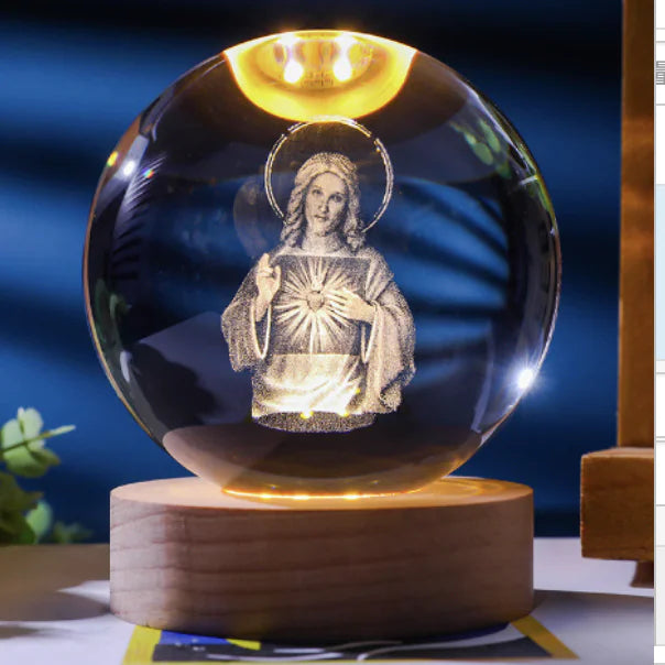 Celestial Madonna 3D Crystal Illuminator