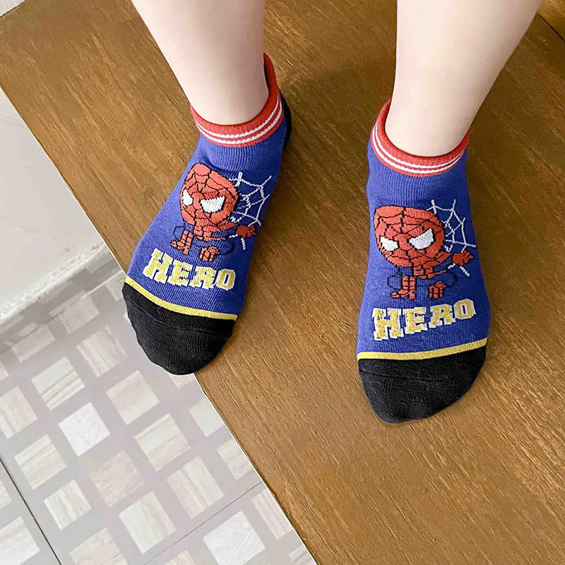 Wholesale Spider-Man and Iron Man Socks for Kids