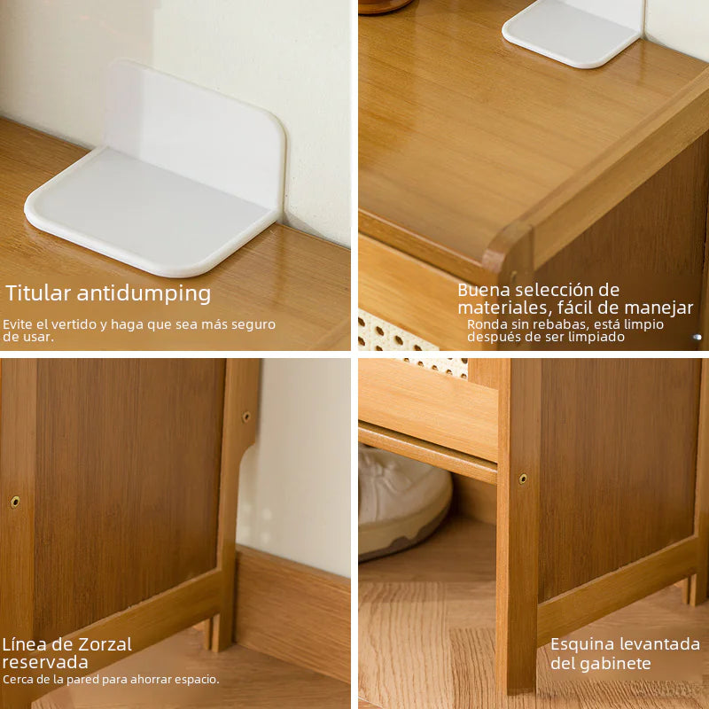 Slim Shoe Cabinet with Large Capacity for Home Entry