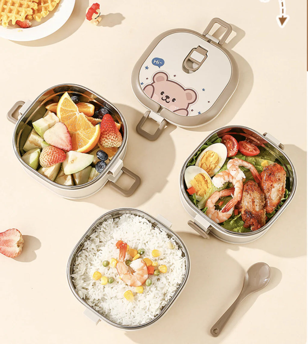 Bento Bear 304 Stainless Steel Insulated Lunch Box