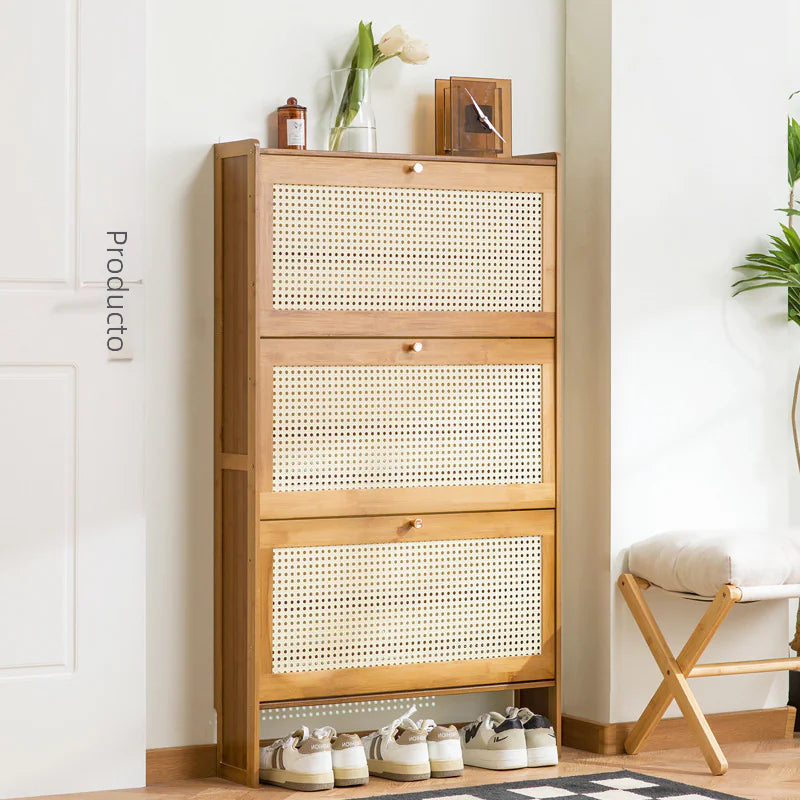 Slim Shoe Cabinet with Large Capacity for Home Entry