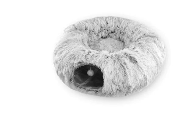 Deluxe Cat Lounge with Integrated Play Tunnel