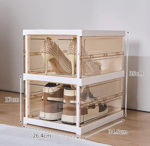 Foldable Multi-Layer Shoe Storage Box (One Set)