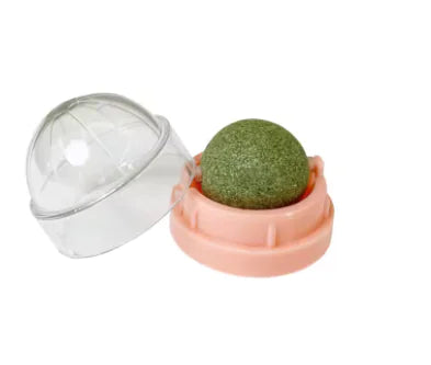 Catnip Spin Ball for Cats - Teeth Cleaning Toy (One Piece)