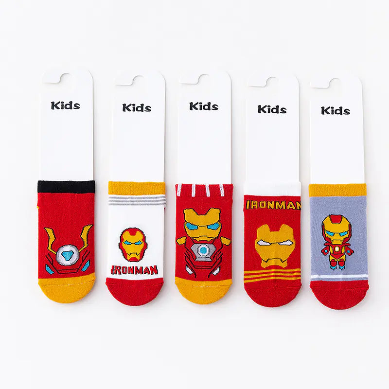 Wholesale Spider-Man and Iron Man Socks for Kids