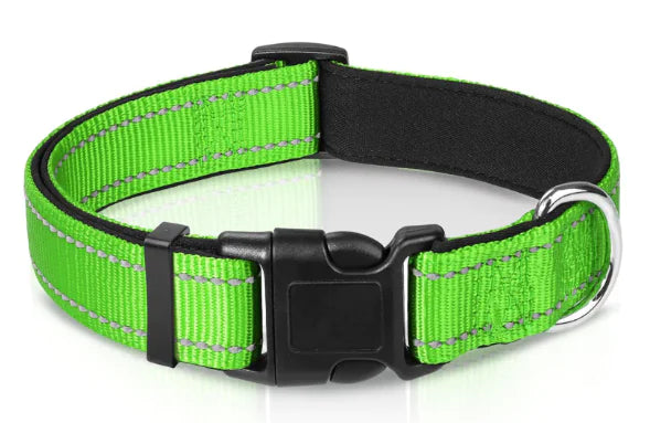 Reflective Sky Adjustable Dog Collar (One)