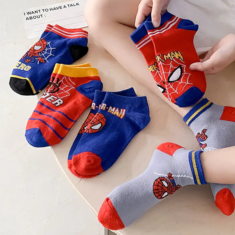 Wholesale Spider-Man and Iron Man Socks for Kids