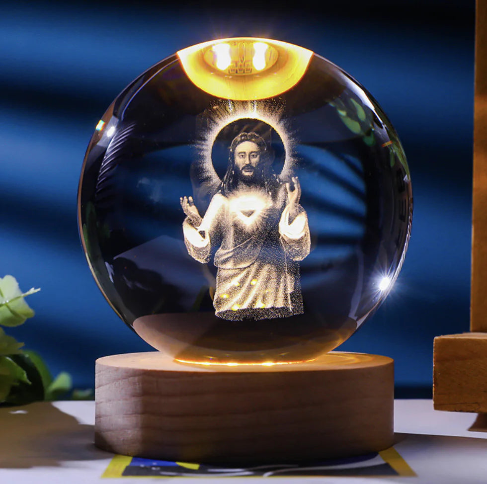 Celestial Madonna 3D Crystal Illuminator