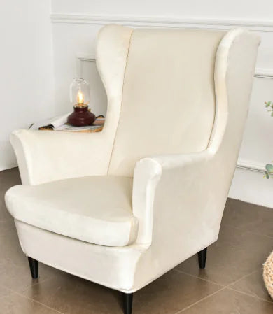 IKEA STRANDMON Wing Chair Velvet Cover Set